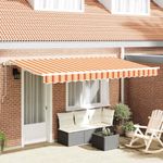 Casa si Gradina - Gradina si terasa - Umbrele si pavilioane - Pavilioane - Cortina Retractabila Multicolor si galben si portocaliu si alb - Infinity.ro