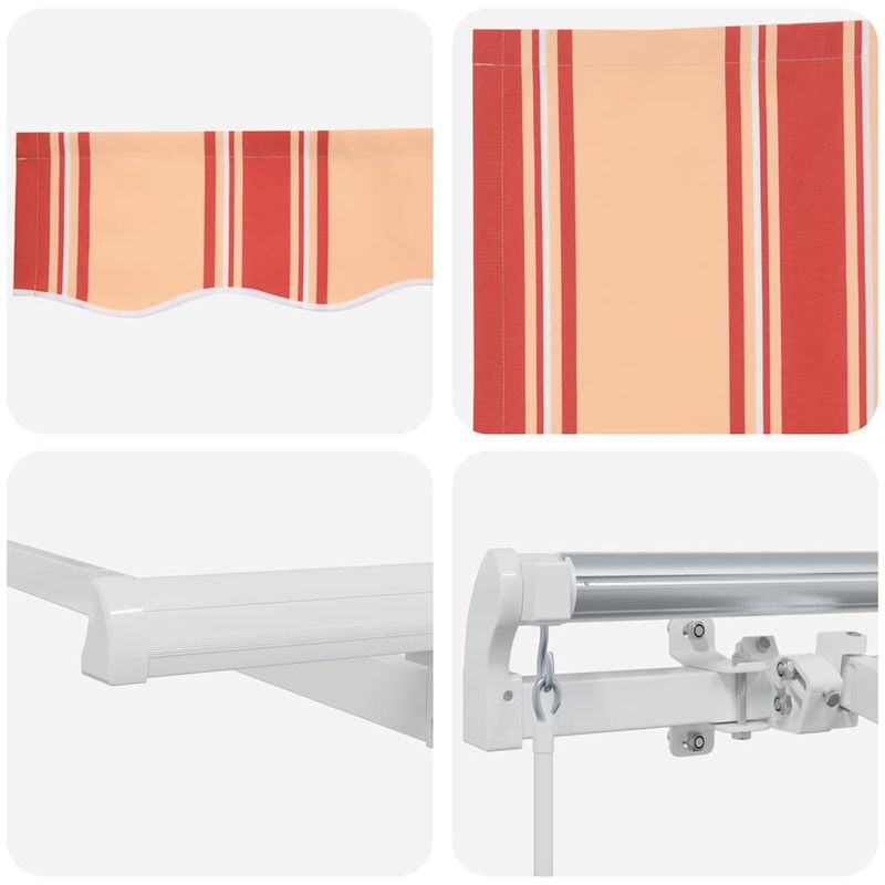 Casa si Gradina - Gradina si terasa - Umbrele si pavilioane - Pavilioane - Cortina Retractabila Multicolor si galben si portocaliu si alb - Infinity.ro