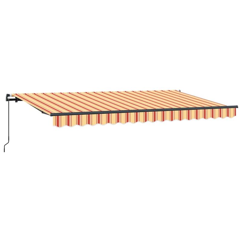 Casa si Gradina - Gradina si terasa - Umbrele si pavilioane - Pavilioane - Cortina Retractabila Manual Galben si portocaliu si alb - Infinity.ro