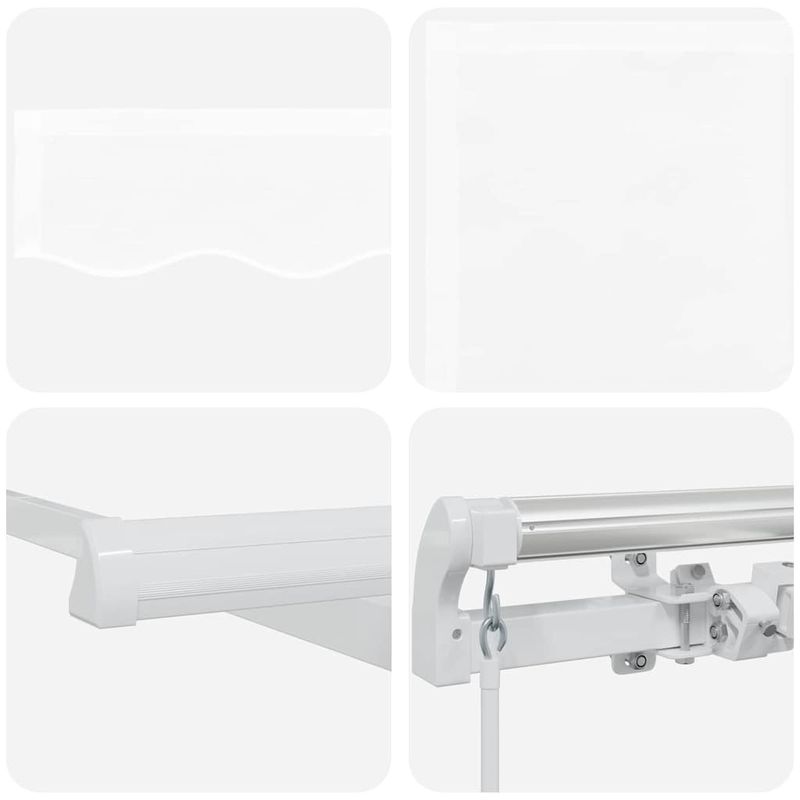 Casa si Gradina - Gradina si terasa - Umbrele si pavilioane - Pavilioane - Cortina Retractabila Manual Alb 400x200 cm 400 x 200 cm 4x2 m - Infinity.ro