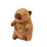 Jucarii, Copii si Bebe - Jucarii si jocuri - Jucarii de plus - Jucarie de plus Capibara KidMania® cu functie de respiratie, melodii si lumina pentru copii, 25 cm, maro - Infinity.ro
