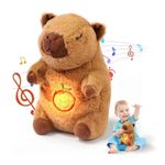 Jucarii, Copii si Bebe - Jucarii si jocuri - Jucarii de plus - Jucarie de plus Capibara KidMania® cu functie de respiratie, melodii si lumina pentru copii, 25 cm, maro - Infinity.ro