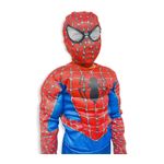 Jucarii, Copii si Bebe - Jucarii si jocuri - Jucarii de rol - Masti si costume copii - Costum Spider-Man KidMania® cu muschi, masca cu lumini si doua manusi lansator cu ventuze pentru copii 3-5 ani 90-110 cm - Infinity.ro