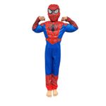 Jucarii, Copii si Bebe - Jucarii si jocuri - Jucarii de rol - Masti si costume copii - Costum Spider-Man KidMania® cu muschi si doua manusi lansator pentru copii 7-9 ani 120-130 cm - Infinity.ro
