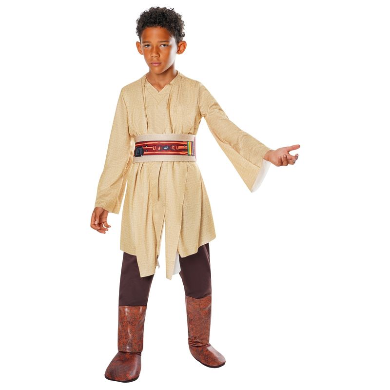 Jucarii, Copii si Bebe - Jucarii si jocuri - Jucarii de rol - Masti si costume copii - Costum Jedi Deluxe, Aventurile Tinerilor Jedi pentru baieti - Star Wars: Young Jedi Adventures 5-6 ani 110-116 cm - Infinity.ro