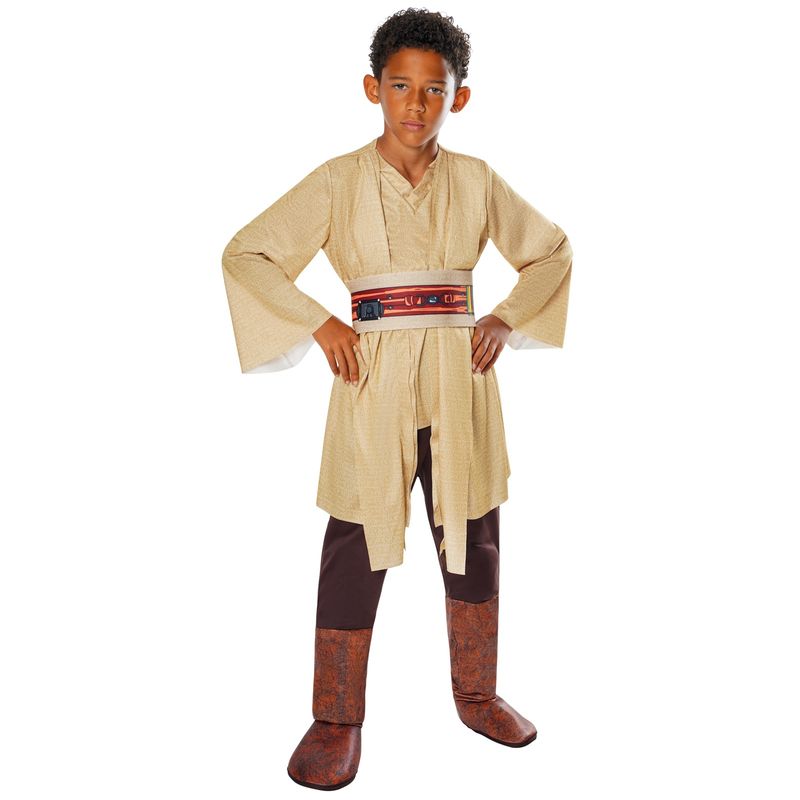 Jucarii, Copii si Bebe - Jucarii si jocuri - Jucarii de rol - Masti si costume copii - Costum Jedi Deluxe, Aventurile Tinerilor Jedi pentru baieti - Star Wars: Young Jedi Adventures 5-6 ani 110-116 cm - Infinity.ro