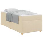 Casa si Gradina - Mobilier - Paturi si accesorii - Paturi - Cadru de pat Altele Crem 80 x 200 cm tesatura - Infinity.ro