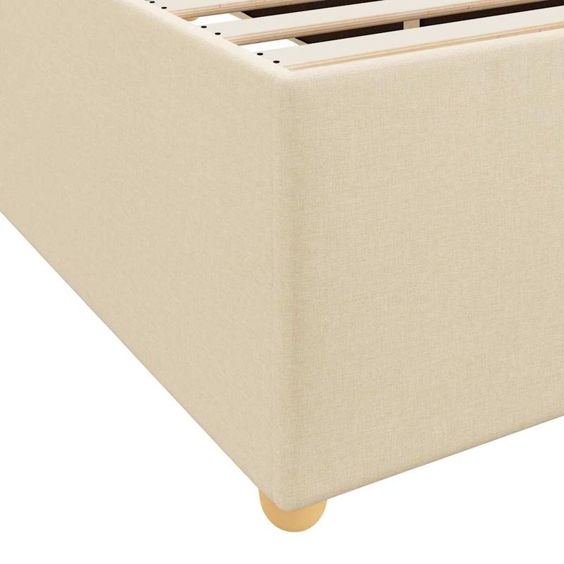 Casa si Gradina - Mobilier - Paturi si accesorii - Paturi - Cadru de pat Altele Crem 80 x 200 cm tesatura - Infinity.ro