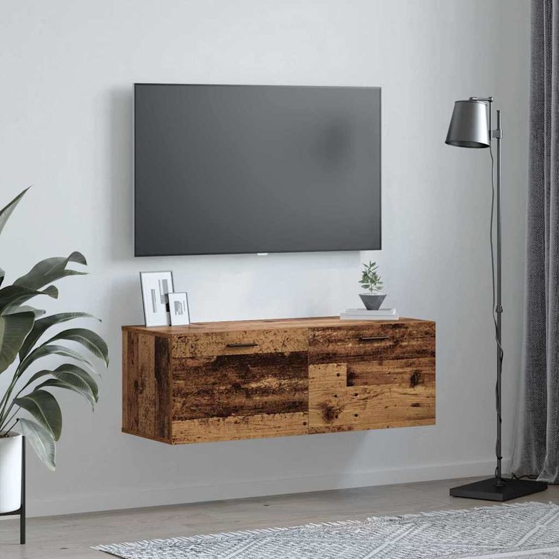 Casa si Gradina - Mobilier - Dulapuri si sifoniere - Dulapuri - Dulap de perete Lemn vechi 100 x 36.5 x 35 cm Lemn compozit - Infinity.ro