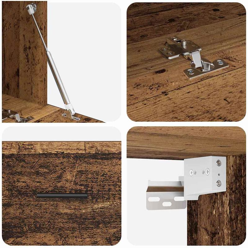 Casa si Gradina - Mobilier - Dulapuri si sifoniere - Dulapuri - Dulap de perete Lemn vechi 100 x 36.5 x 35 cm Lemn compozit - Infinity.ro