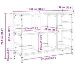 Casa si Gradina - Mobilier - Comode si corpuri - Comode - Bufet cu depozitare Negru 102 x 32 x 73.5 cm Lemn compozit - Infinity.ro