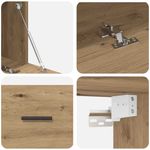 Casa si Gradina - Mobilier - Dulapuri si sifoniere - Dulapuri - Dulap de perete Pe perete stejar artizanal 100 x 36.5 x 35 cm - Infinity.ro