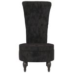 Casa si Gradina - Mobilier - Scaune si fotolii - Fotolii - Fotoliu cu spatar inalt, negru, catifea, design cu nasturi - Infinity.ro