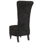 Casa si Gradina - Mobilier - Scaune si fotolii - Fotolii - Fotoliu cu spatar inalt, negru, catifea, design cu nasturi - Infinity.ro