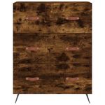 Casa si Gradina - Mobilier - Comode si corpuri - Corpuri bucatarie - Dulap inalt, stejar fumuriu, 69,5x34x180, lemn compozit - Infinity.ro
