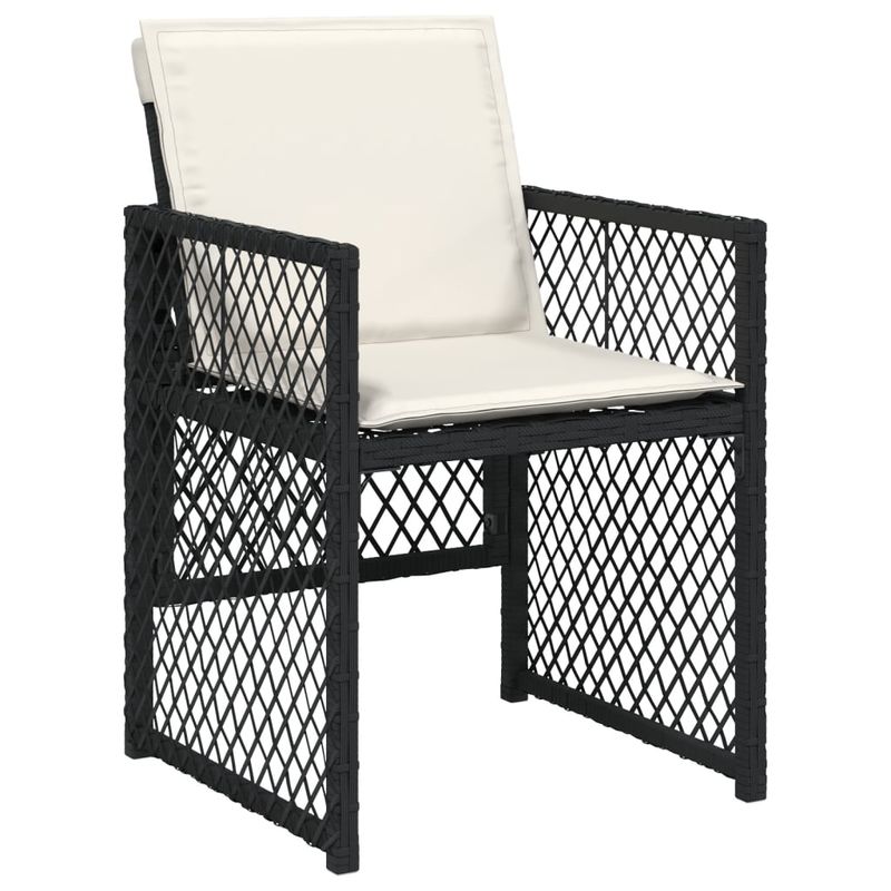 Casa si Gradina - Gradina si terasa - Mobilier exterior - Seturi mobila gradina - Set mobilier de gradina cu perne, 13 piese, negru, poliratan - Infinity.ro