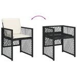 Casa si Gradina - Gradina si terasa - Mobilier exterior - Seturi mobila gradina - Set mobilier de gradina cu perne, 13 piese, negru, poliratan - Infinity.ro