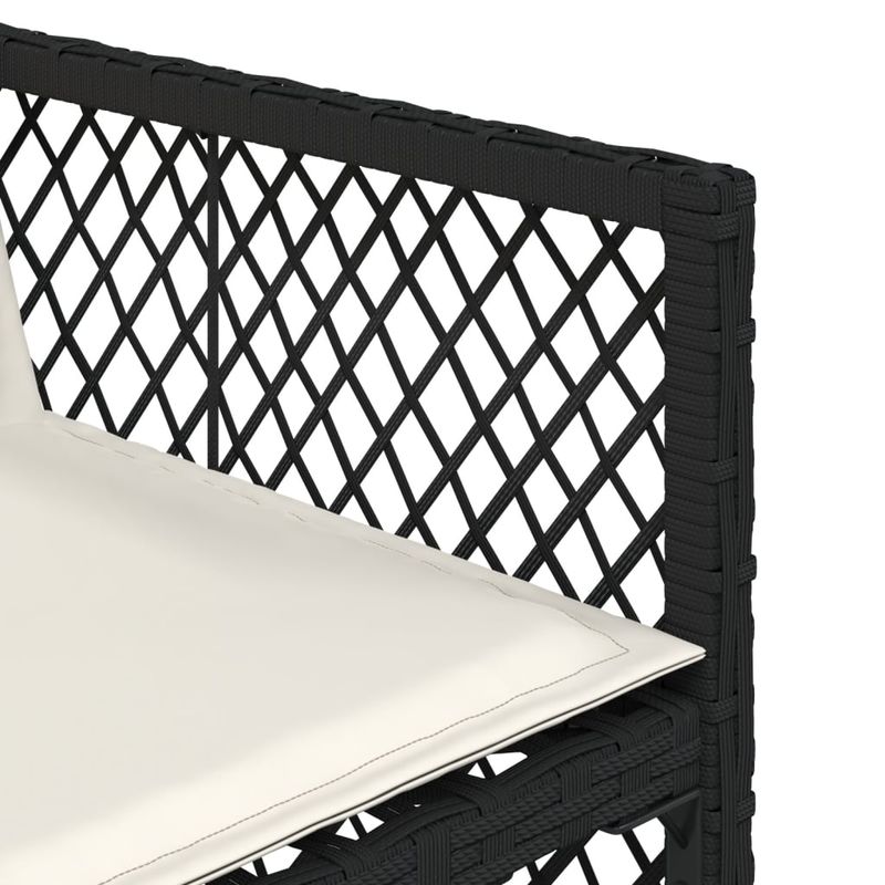 Casa si Gradina - Gradina si terasa - Mobilier exterior - Seturi mobila gradina - Set mobilier de gradina cu perne, 13 piese, negru, poliratan - Infinity.ro