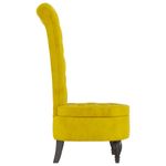 Casa si Gradina - Mobilier - Scaune si fotolii - Fotolii - Fotoliu cu spatar inalt, galben, catifea, design cu nasturi - Infinity.ro
