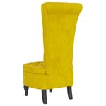 Casa si Gradina - Mobilier - Scaune si fotolii - Fotolii - Fotoliu cu spatar inalt, galben, catifea, design cu nasturi - Infinity.ro
