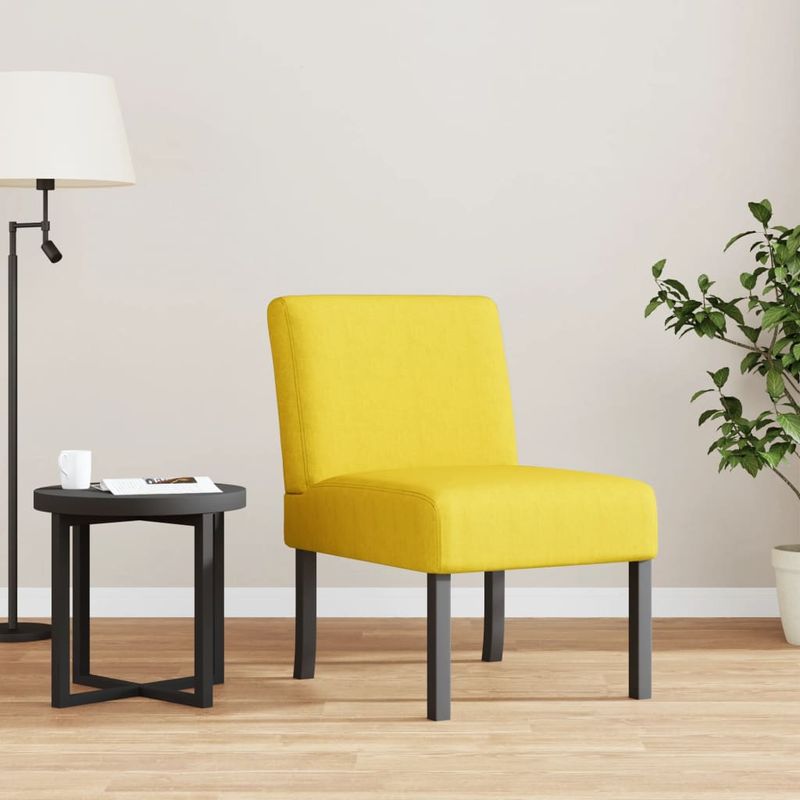Casa si Gradina - Mobilier - Scaune si fotolii - Fotolii - Fotoliu, galben deschis, material textil - Infinity.ro