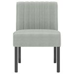 Casa si Gradina - Mobilier - Scaune si fotolii - Fotolii - Fotoliu, gri deschis, catifea - Infinity.ro