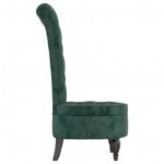 Casa si Gradina - Mobilier - Scaune si fotolii - Fotolii - Fotoliu cu spatar inalt verde inchis catifea design cu nasturi - Infinity.ro