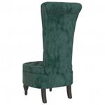 Casa si Gradina - Mobilier - Scaune si fotolii - Fotolii - Fotoliu cu spatar inalt verde inchis catifea design cu nasturi - Infinity.ro