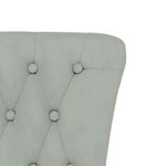 Casa si Gradina - Mobilier - Scaune si fotolii - Fotolii - Fotoliu cu spatar inalt, gri deschis, catifea design cu nasturi - Infinity.ro