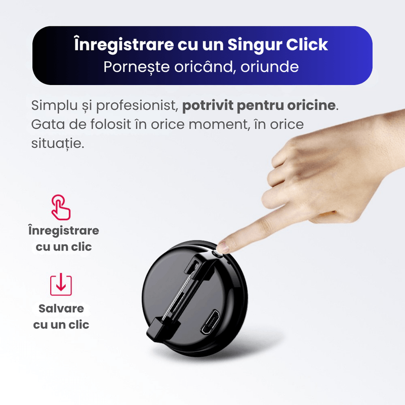 Laptop, Telefoane si Tablete - Wearables si gadgeturi - Gadgeturi - Dispozitive spionaj - Reportofon spion CLC SmartGear 8GB brosa, 96h inregistrare, activare vocala, sunet clar, ideal studenti, interviuri - Infinity.ro