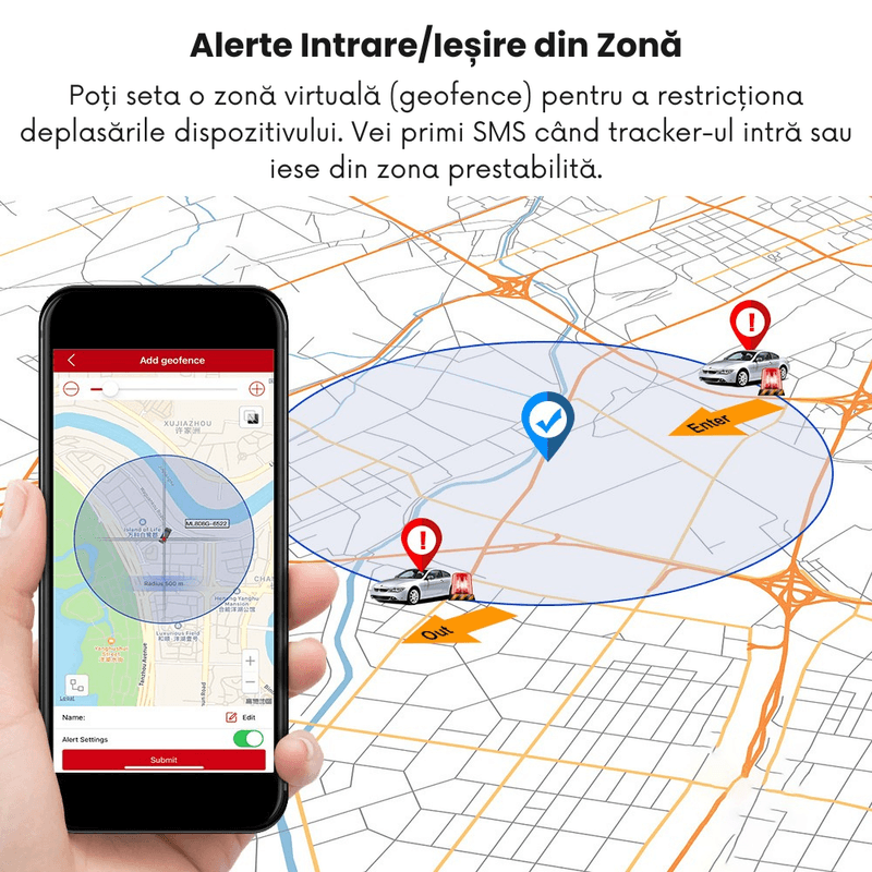 Auto si Moto - Electronice auto - Navigatii GPS - Mini GPS Tracker 4G, microfon live, urmarire in timp real, magnet, 10000mAh, IP67, alerte zona, viteza, miscare - Infinity.ro