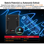 Auto si Moto - Electronice auto - Navigatii GPS - Mini GPS Tracker 4G, microfon live, urmarire in timp real, magnet, 10000mAh, IP67, alerte zona, viteza, miscare - Infinity.ro