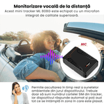 Auto si Moto - Electronice auto - Navigatii GPS - Mini GPS Tracker 4G, microfon live, urmarire in timp real, magnet, 10000mAh, IP67, alerte zona, viteza, miscare - Infinity.ro