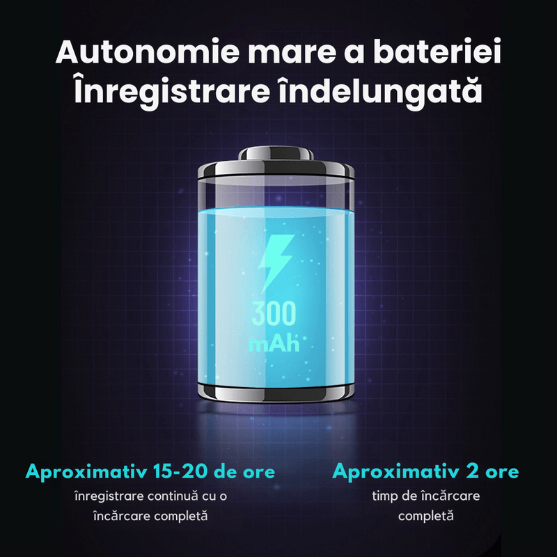 Laptop, Telefoane si Tablete - Wearables si gadgeturi - Gadgeturi - Dispozitive spionaj - Reportofon Spion 8GB cu Activare Vocala, Magnet, 128h Autonomie, Redare Instant - Ideal pentru Birou, Casa, Masina - Infinity.ro