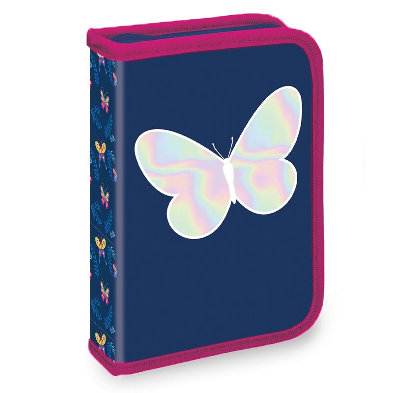 Carti si Birotica - Rechizite - Penare - Penar echipat, 1 fermoar, 2 extensii, 32 piese, BUTTERFLY - Infinity.ro