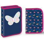 Carti si Birotica - Rechizite - Penare - Penar echipat, 1 fermoar, 2 extensii, 32 piese, BUTTERFLY - Infinity.ro
