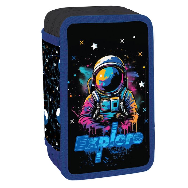 Carti si Birotica - Rechizite - Penare - Penar echipat, 3 fermoare, 38 piese, EXPLORE - Infinity.ro