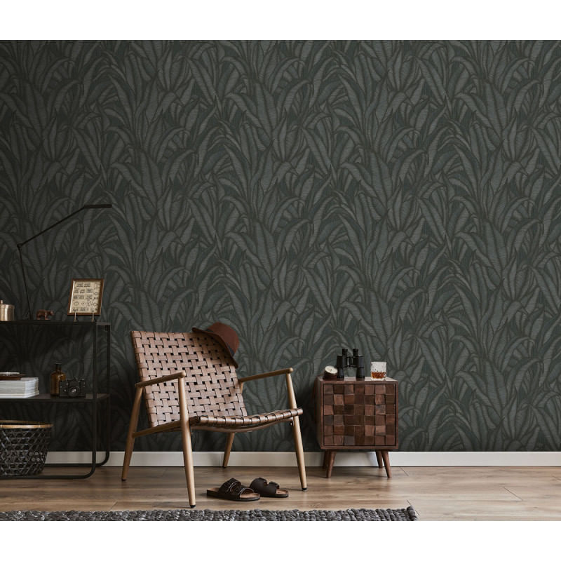 Casa si Gradina - Decoratiuni - Tapet - Tapet modern model cu frunze, efect 3D, 10371-15 - Infinity.ro