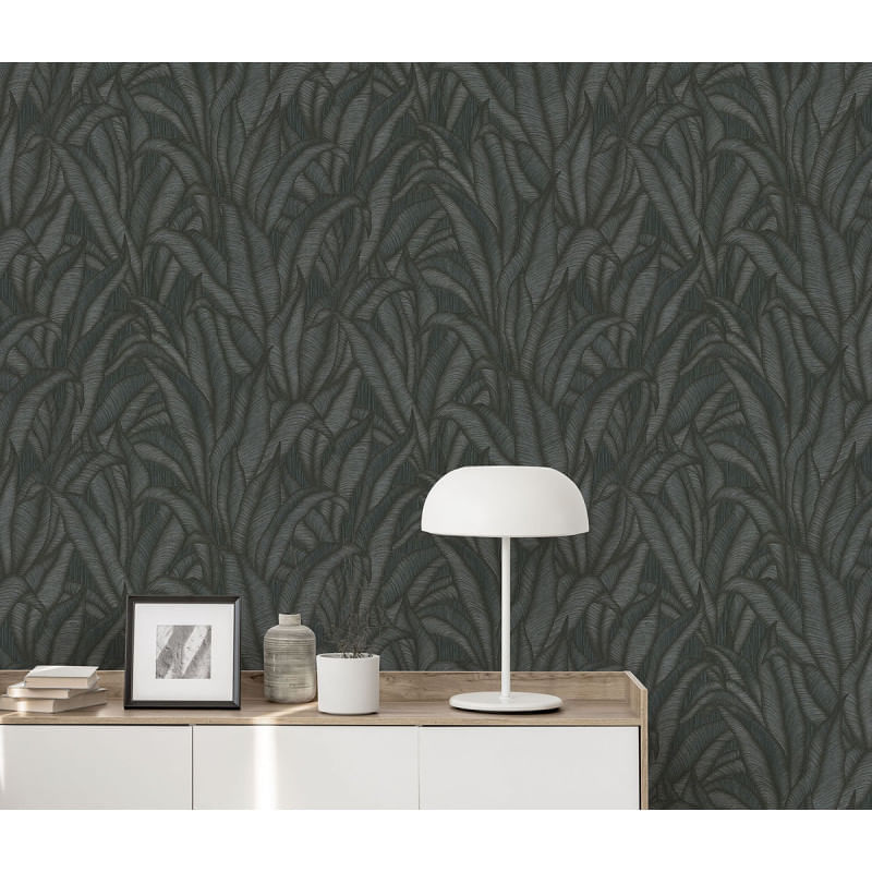 Casa si Gradina - Decoratiuni - Tapet - Tapet modern model cu frunze, efect 3D, 10371-15 - Infinity.ro