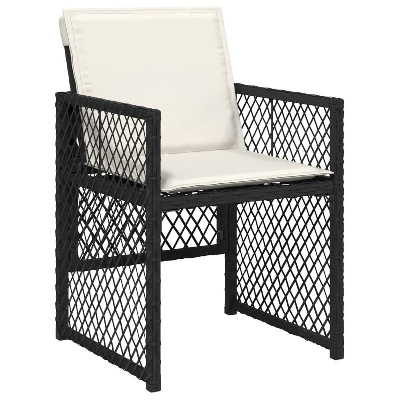 Casa si Gradina - Gradina si terasa - Mobilier exterior - Seturi mobila gradina - Set mobilier de gradina cu perne, 17 piese, negru, poliratan - Infinity.ro