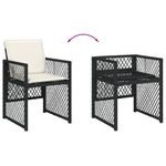 Casa si Gradina - Gradina si terasa - Mobilier exterior - Seturi mobila gradina - Set mobilier de gradina cu perne, 17 piese, negru, poliratan - Infinity.ro