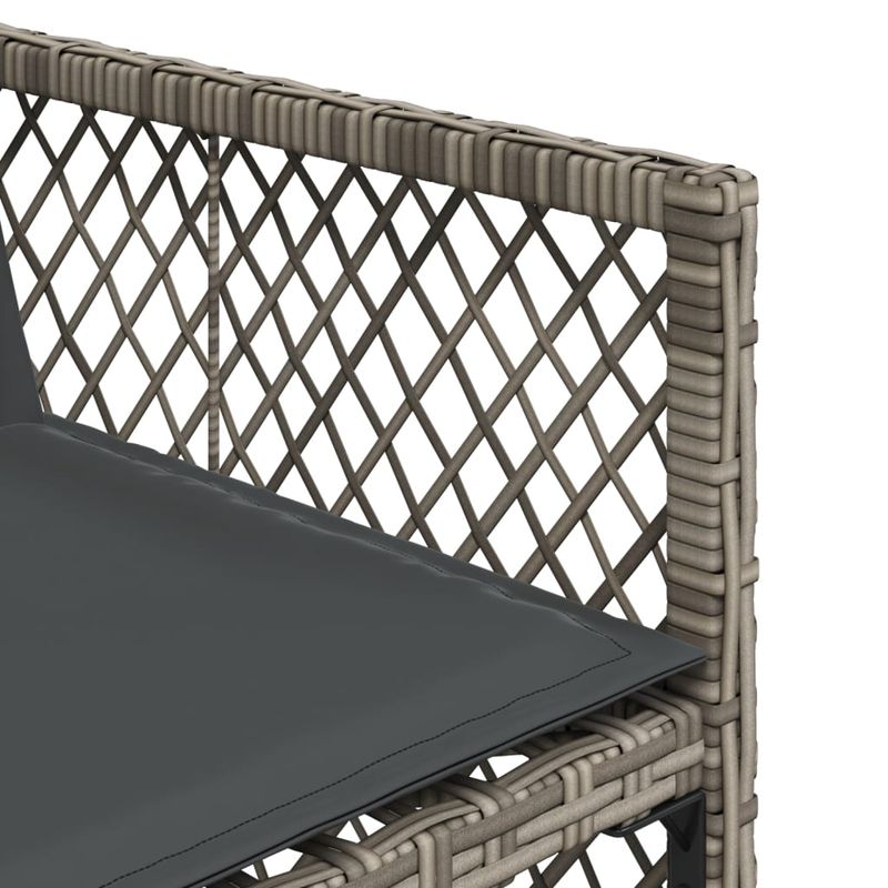 Casa si Gradina - Gradina si terasa - Mobilier exterior - Seturi mobila gradina - Set mobilier de gradina cu perne, 15 piese, gri, poliratan - Infinity.ro
