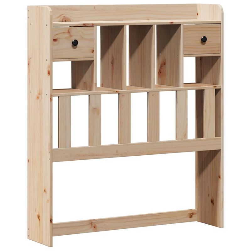 Casa si Gradina - Mobilier - Paturi si accesorii - Paturi - Pat cu biblioteca fara saltea, 90x190 cm, lemn masiv de pin - Infinity.ro