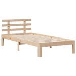 Casa si Gradina - Mobilier - Paturi si accesorii - Paturi - Pat cu biblioteca fara saltea, 90x190 cm, lemn masiv de pin - Infinity.ro