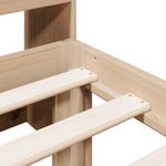 Casa si Gradina - Mobilier - Paturi si accesorii - Paturi - Pat cu biblioteca fara saltea, 90x190 cm, lemn masiv de pin - Infinity.ro