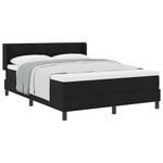 Casa si Gradina - Mobilier - Paturi si accesorii - Paturi - Pat boxspring cu saltea cu saltea Negru 160 x 200 cm - Infinity.ro