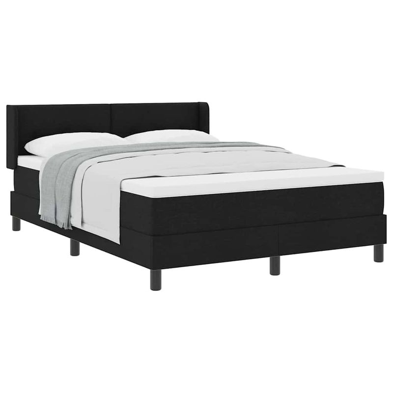Casa si Gradina - Mobilier - Paturi si accesorii - Paturi - Pat boxspring cu saltea cu saltea Negru 160 x 200 cm - Infinity.ro