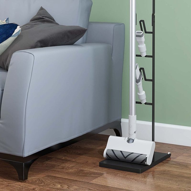 Electronice si Electrocasnice - Ingrijirea locuintei - Accesorii aparate pentru ingrijirea locuintei - Suport Premium Pentru Aspirator Dyson, V15 V12 V11 V10 V8 V7 V6 GEN5 , Montaj Fara Gauri in Pereti,  126x22x28.5 cm - Infinity.ro