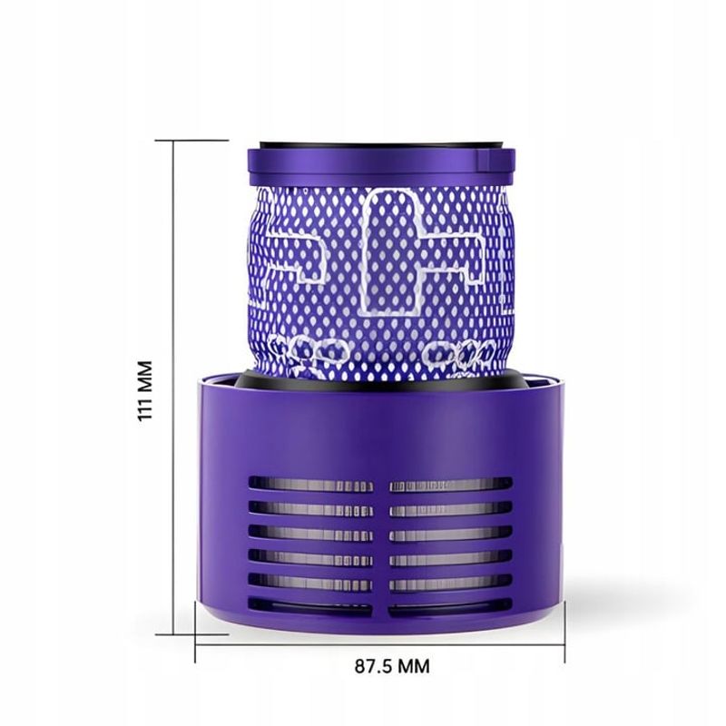 Electronice si Electrocasnice - Ingrijirea locuintei - Accesorii aparate pentru ingrijirea locuintei - Filtru de aspirator NewEvo® pentru Dyson, 3 bucati, compatibil cu aspiratorul Dyson V10 V11 V15 SV12, Lavabil, Violet - Infinity.ro