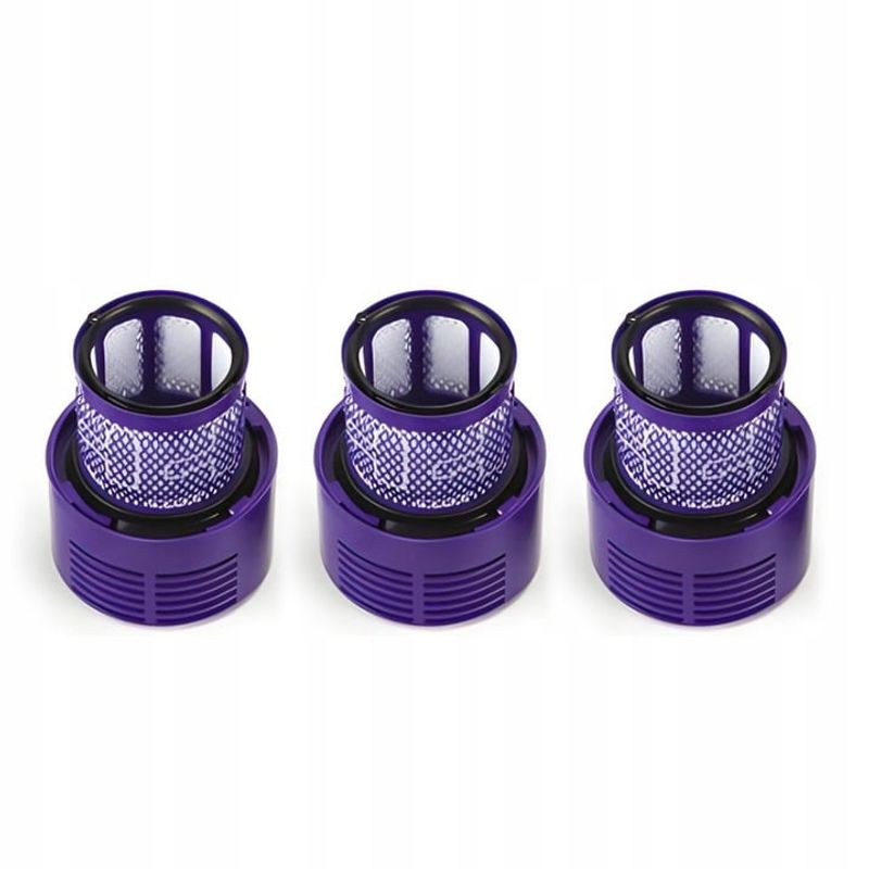 Electronice si Electrocasnice - Ingrijirea locuintei - Accesorii aparate pentru ingrijirea locuintei - Filtru de aspirator NewEvo® pentru Dyson, 3 bucati, compatibil cu aspiratorul Dyson V10 V11 V15 SV12, Lavabil, Violet - Infinity.ro